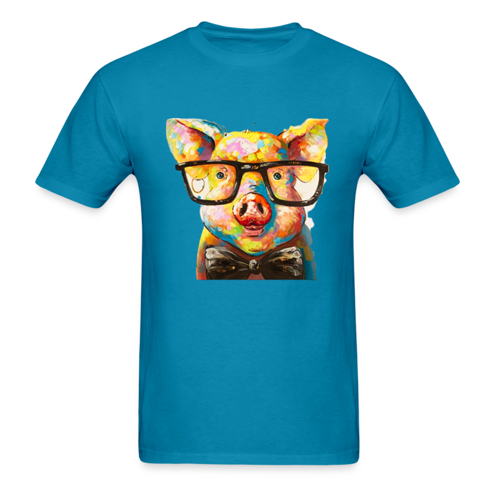 Pig Shirt - turquoise