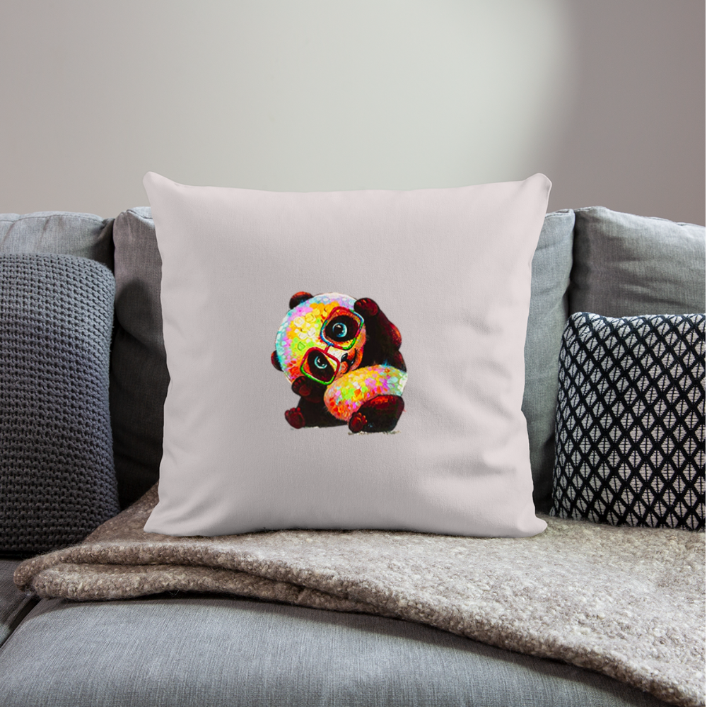 Throw Pillow Cover Panda - light taupe