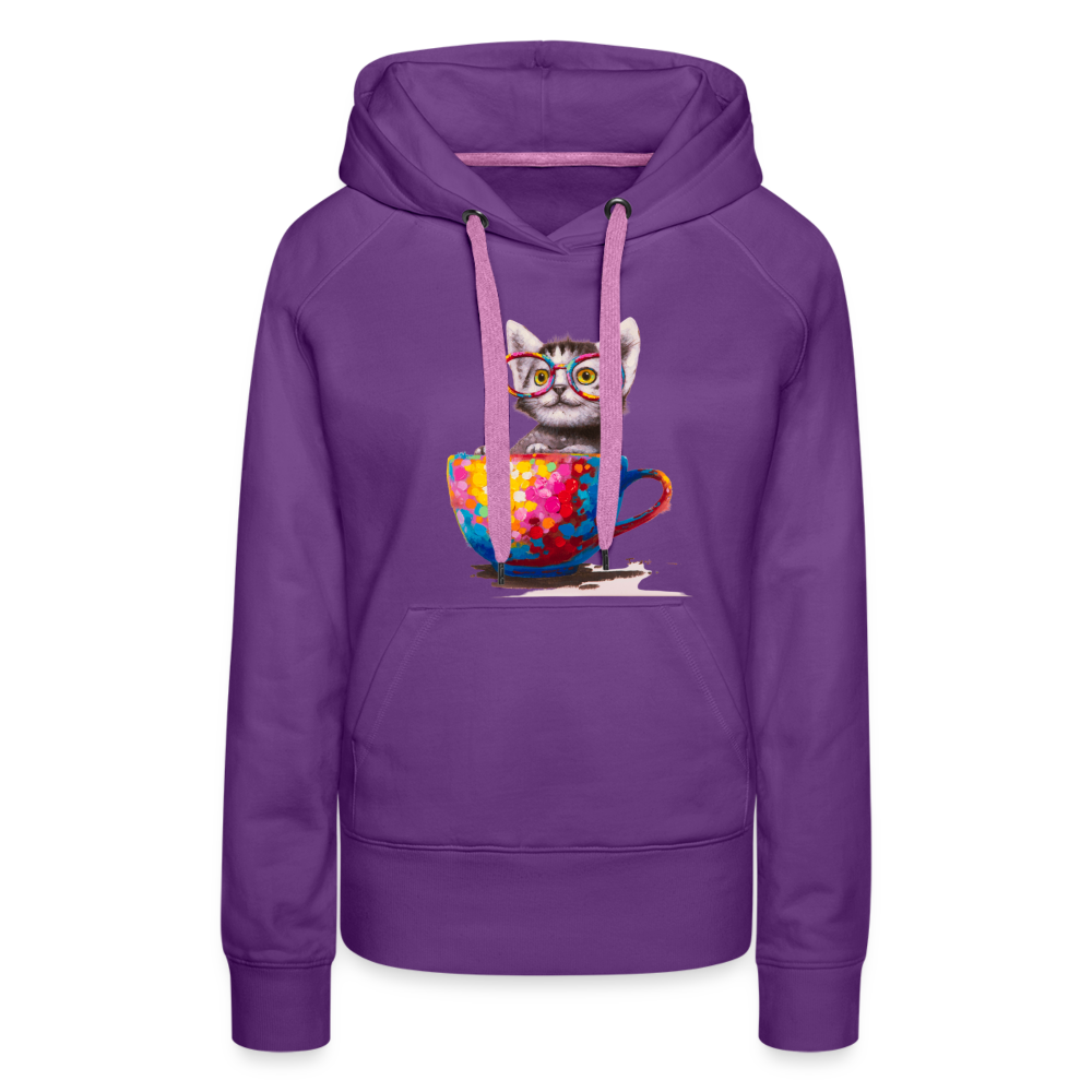 Kitty Hoodie - purple