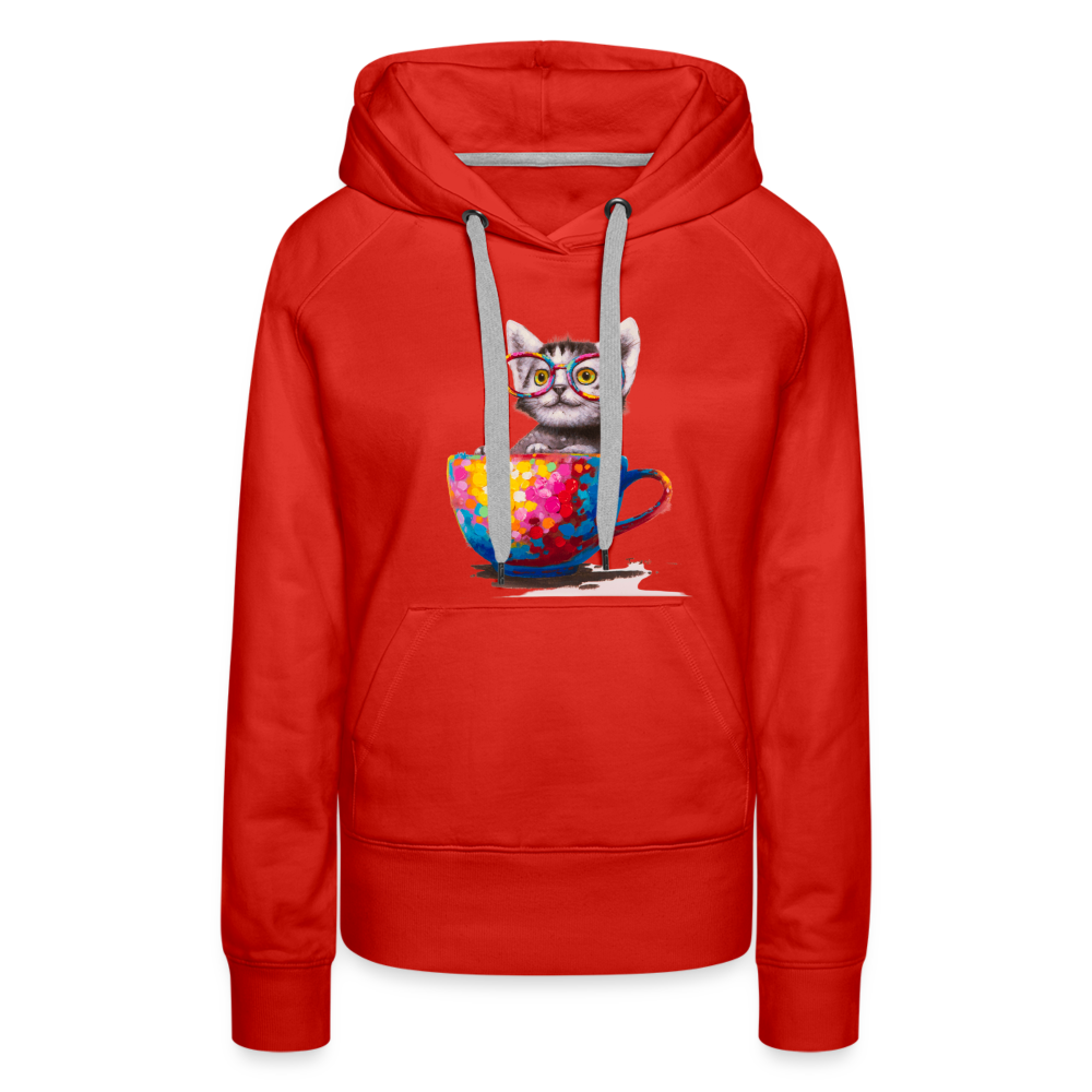 Kitty Hoodie - red