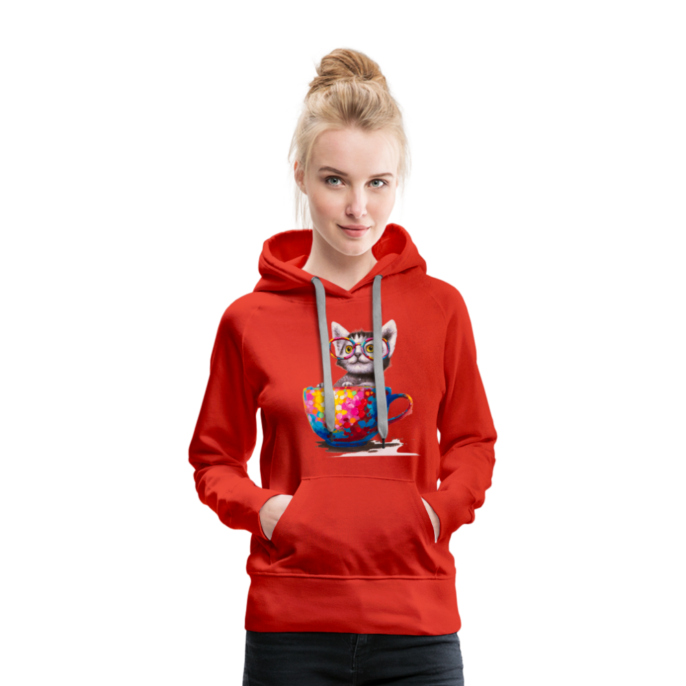 Kitty Hoodie - red