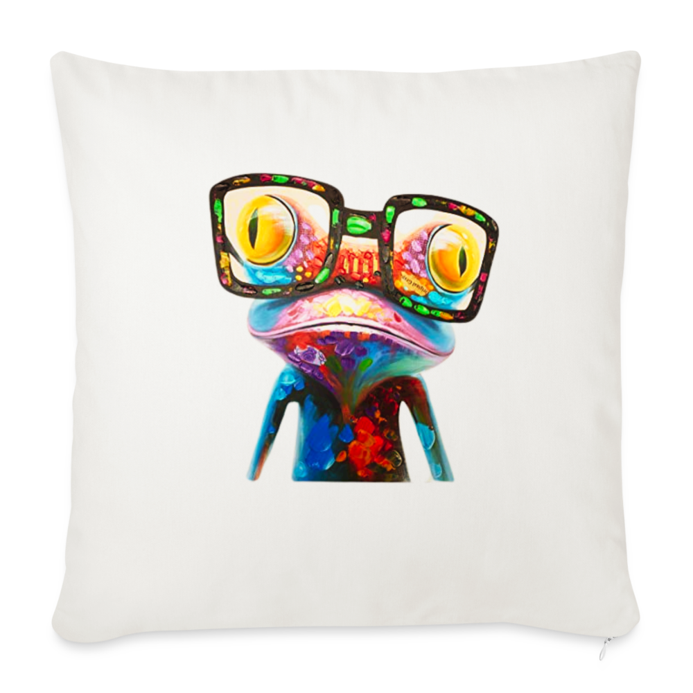 Throw Pillow Cover Froggy - natural white